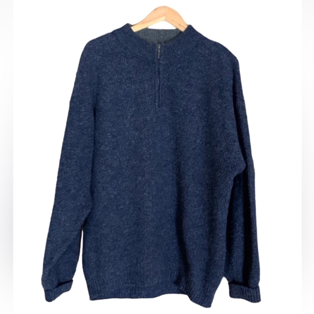 Vintage Woolrich wool blend 1/4 zip sweater Blue Size Large